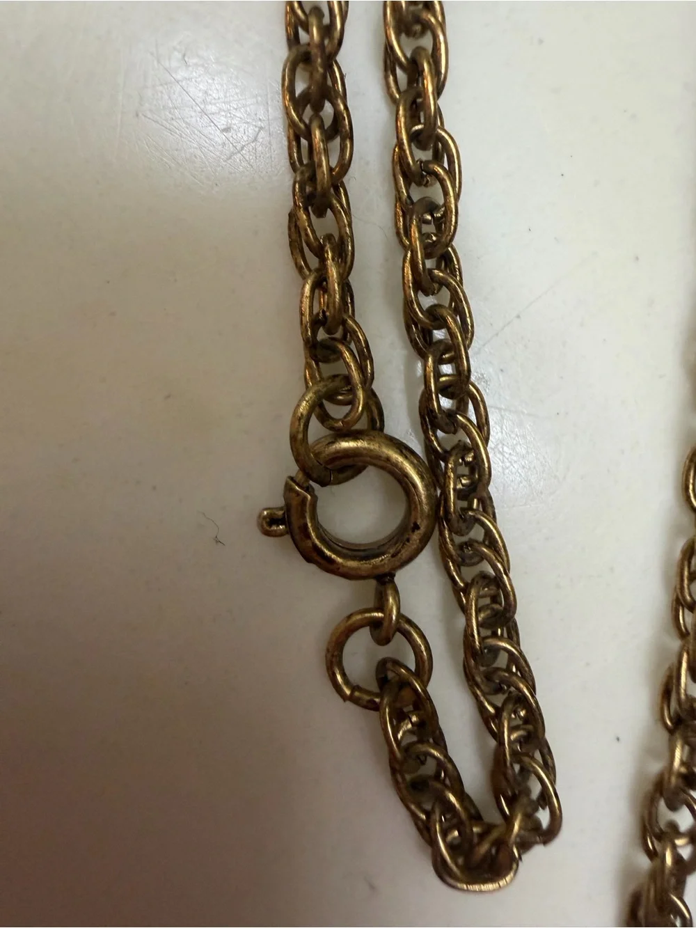 Vintage Hand Embroidered Needlepoint Brooch Pendant Necklace Gold Tone Filigree